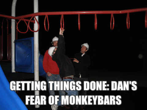 Getting Things Done: Dan’s Fear of Monkey Bars